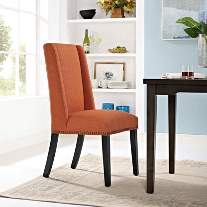 Baron Fabric Dining Chair, Orange, Plastic 10796