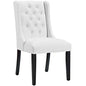 Baronet Vinyl Dining Chair, White, Fabric 10800