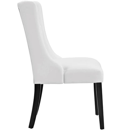Baronet Vinyl Dining Chair, White, Fabric 10800