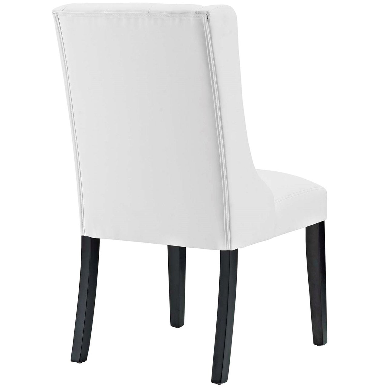 Baronet Vinyl Dining Chair, White, Fabric 10800