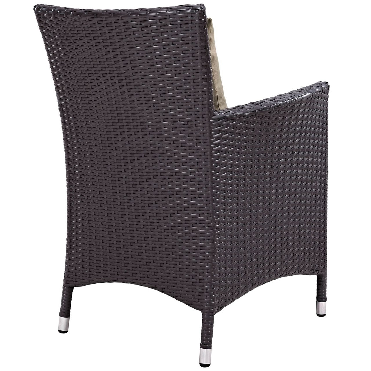 Convene Eleven PCS Outdoor Patio Dining Set, Brown, Rattan 10809
