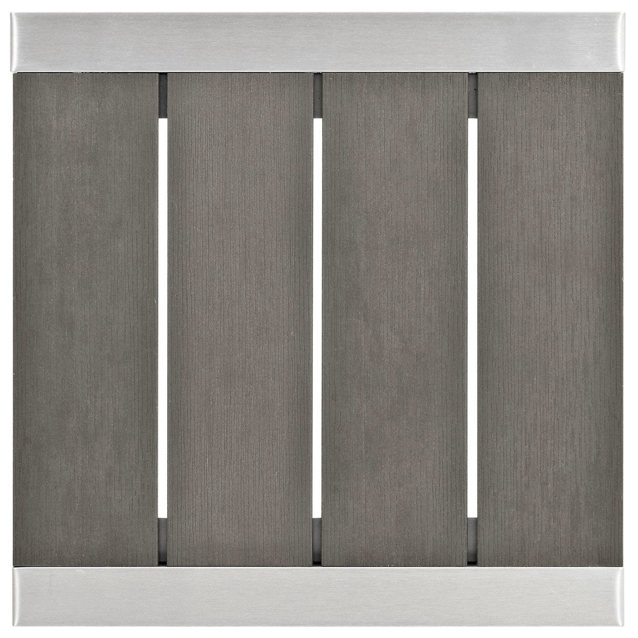 Shore Outdoor Patio Aluminum Side Table, Grey, Metal 10835
