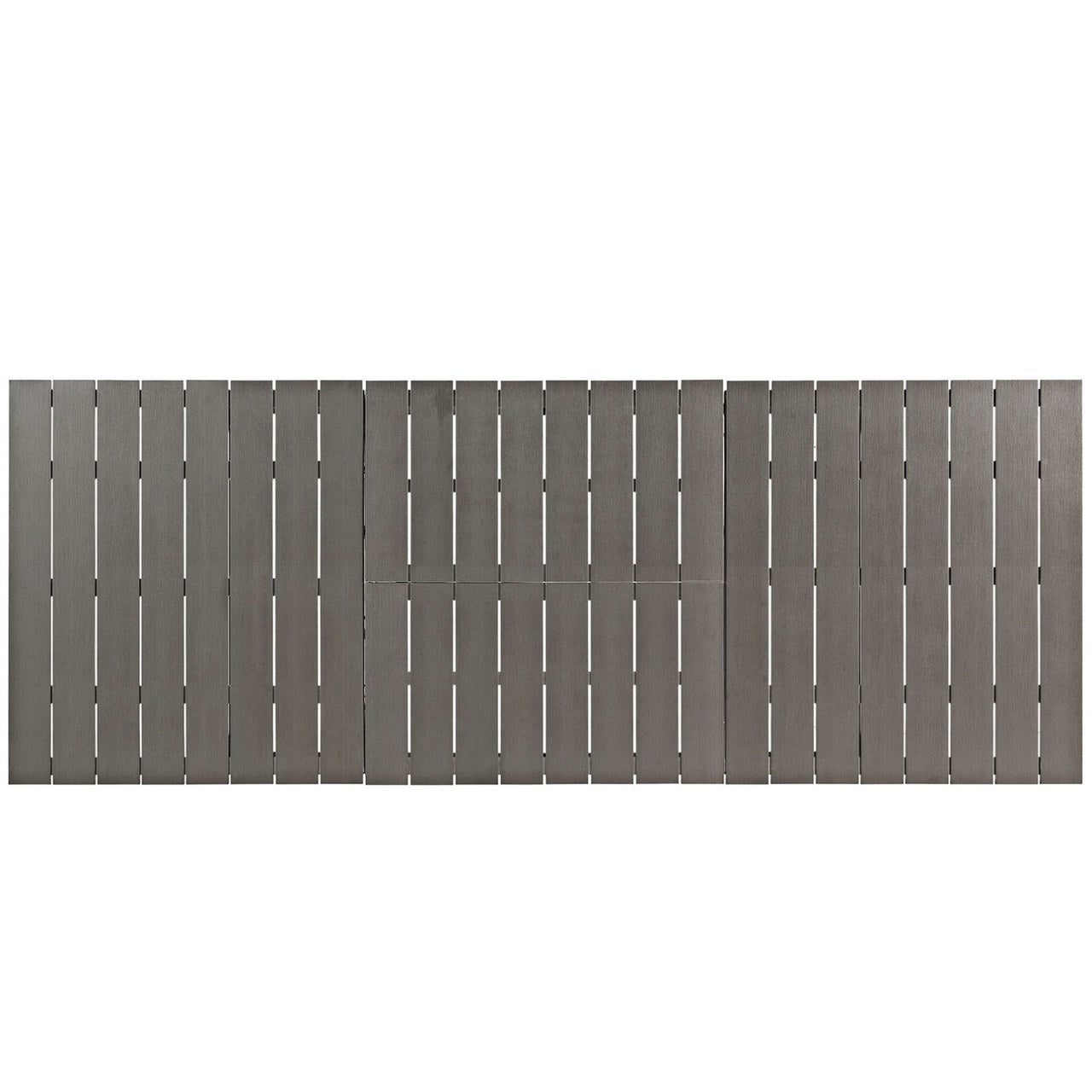 Shore Outdoor Patio Wood Dining Table, Grey, Metal 10846