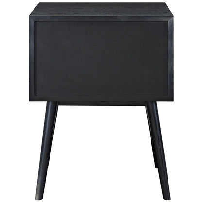 Dispatch Nightstand, Black, Wood 10924