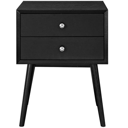 Dispatch Nightstand, Black, Wood 10924
