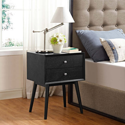 Dispatch Nightstand, Black, Wood 10924