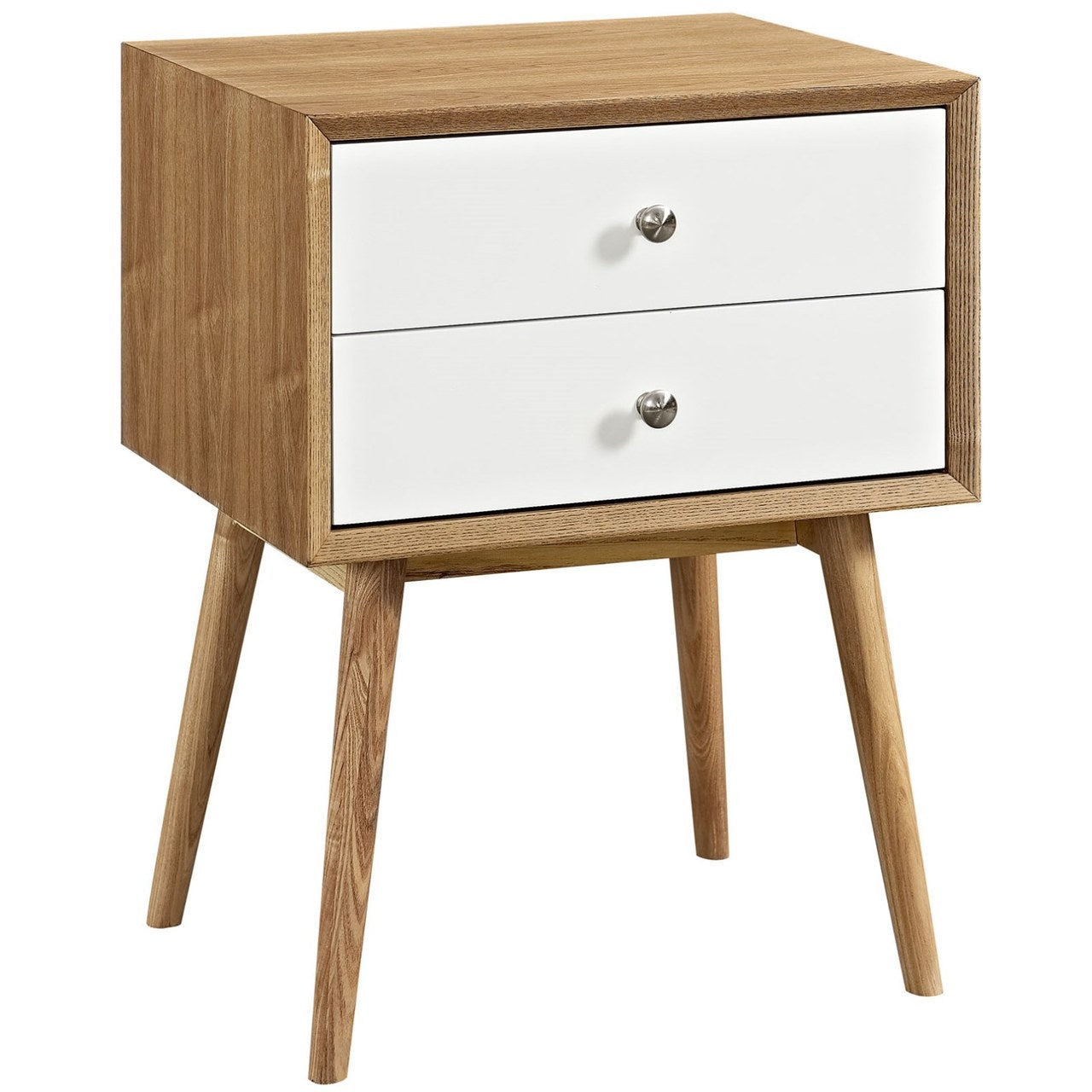 Dispatch Nightstand, White, Wood 10926