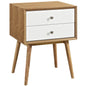 Dispatch Nightstand, White, Wood 10926