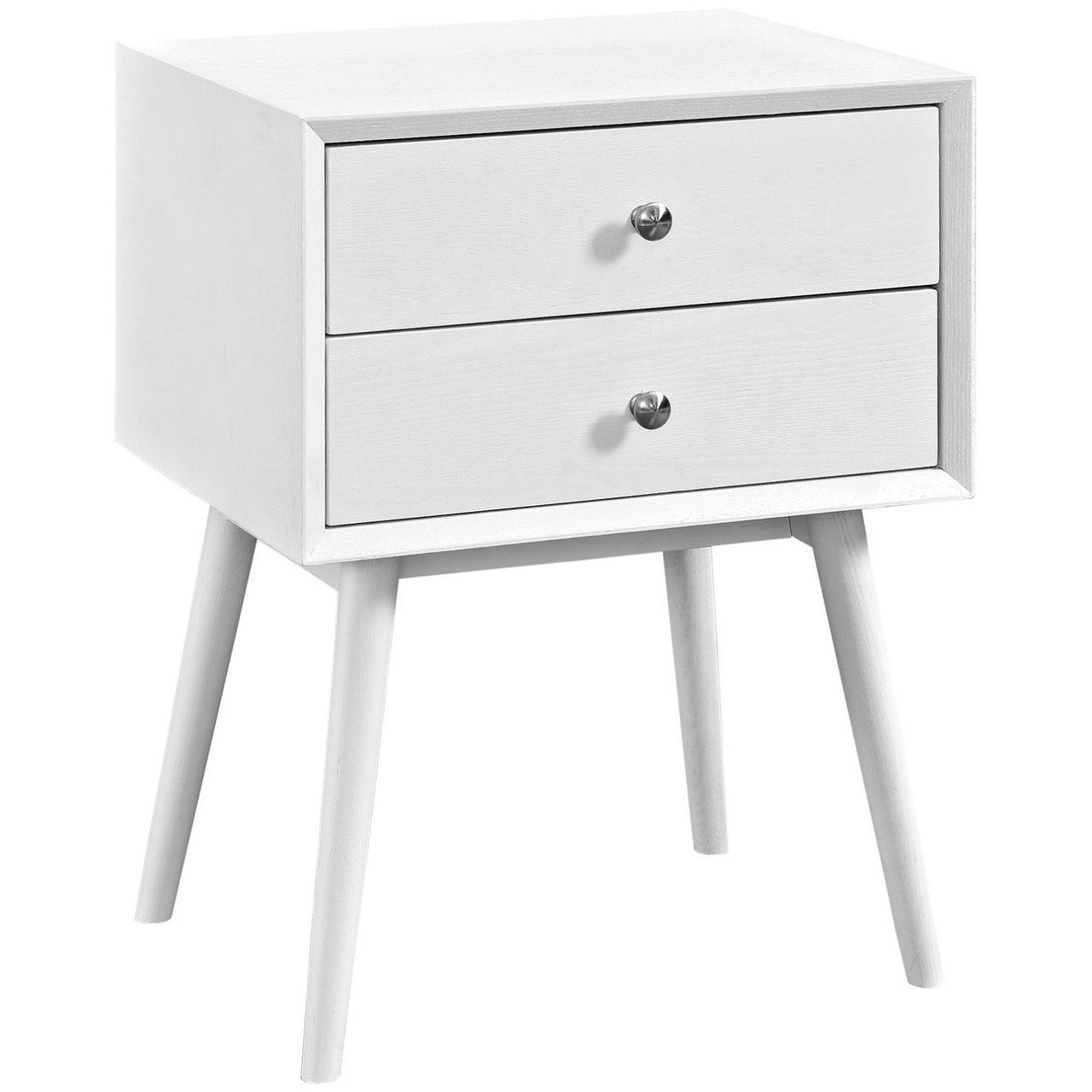 Dispatch Nightstand, White, Wood 10928