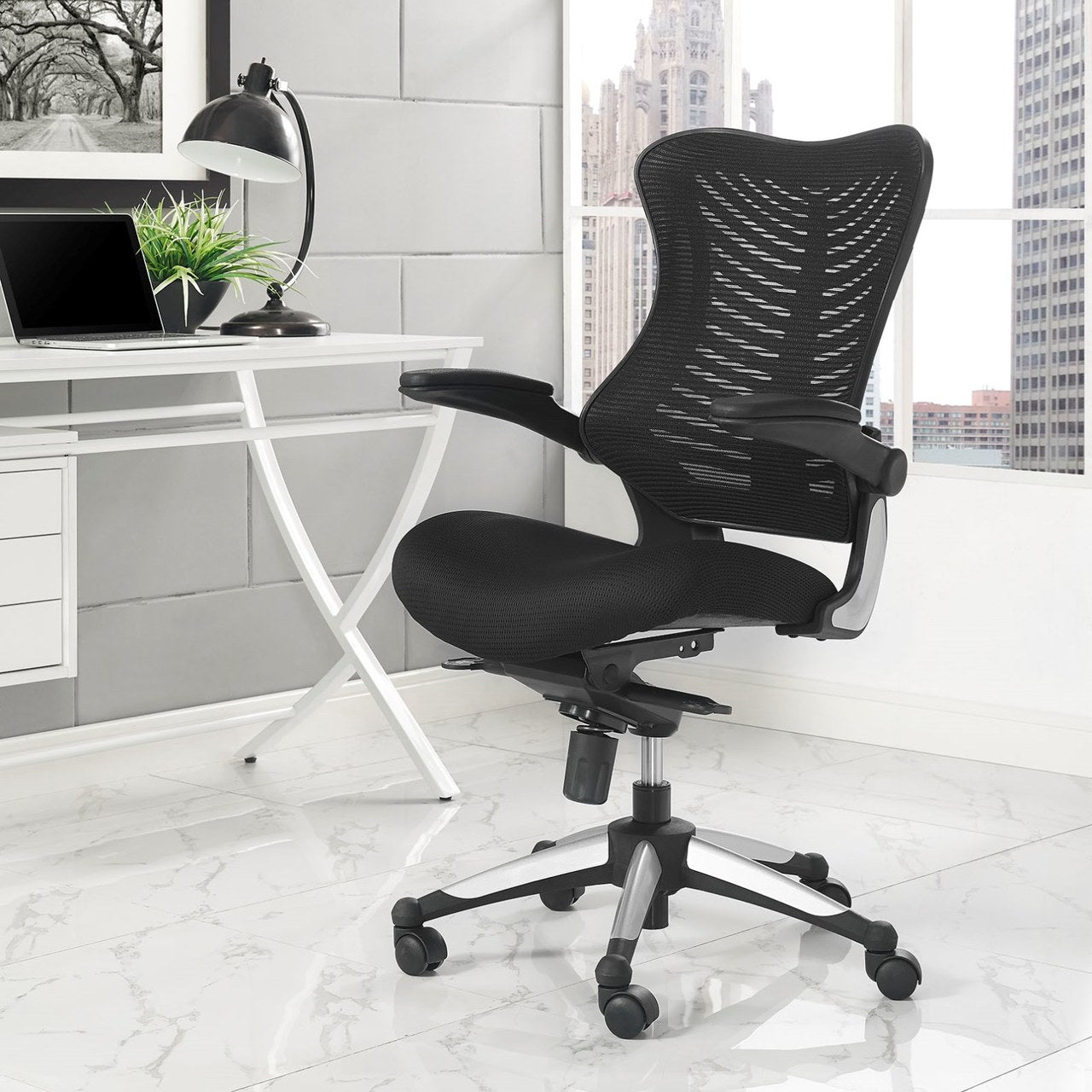 Charge Office Chair, Black, Fabric 10929