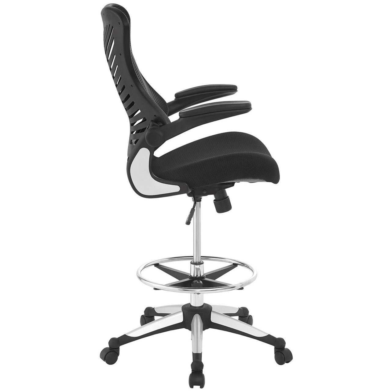 Charge Drafting Chair, Black, Fabric 10930