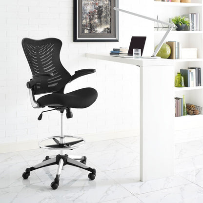 Charge Drafting Chair, Black, Fabric 10930