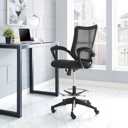 Project Drafting Chair, Black, Fabric 10931