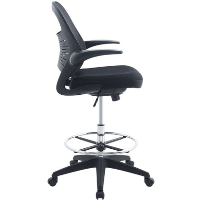 Advance Drafting Chair, Black, Fabric 10934