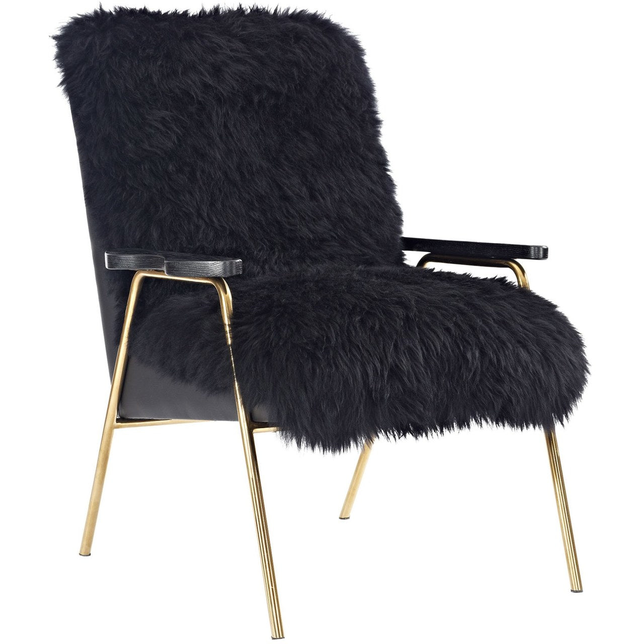 Sprint Wool Armchair, Black, Fabric 10946