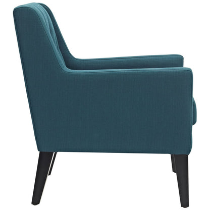 Earnest Upholstered Fabric Armchair, Navy, Fabric 10955