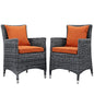 Summon Dining Chair ( Set of Two), Orange, Rattan 10971