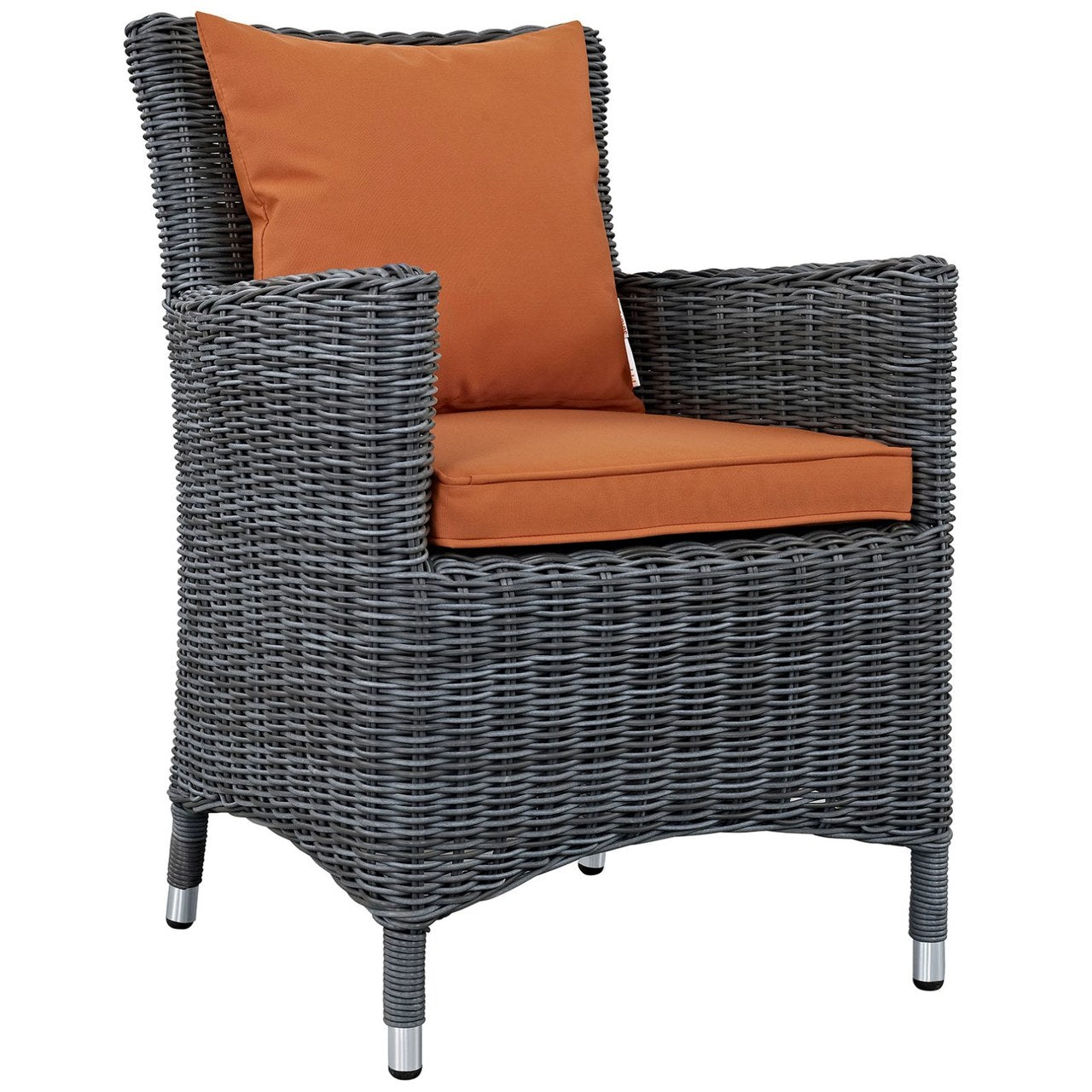 Summon Dining Chair ( Set of Two), Orange, Rattan 10971