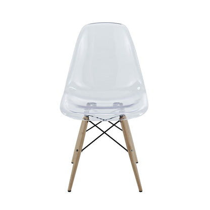 Pyramid Dining Side Chair, Clear, Plastic 10975