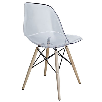Pyramid Dining Side Chair, Clear, Plastic 10975
