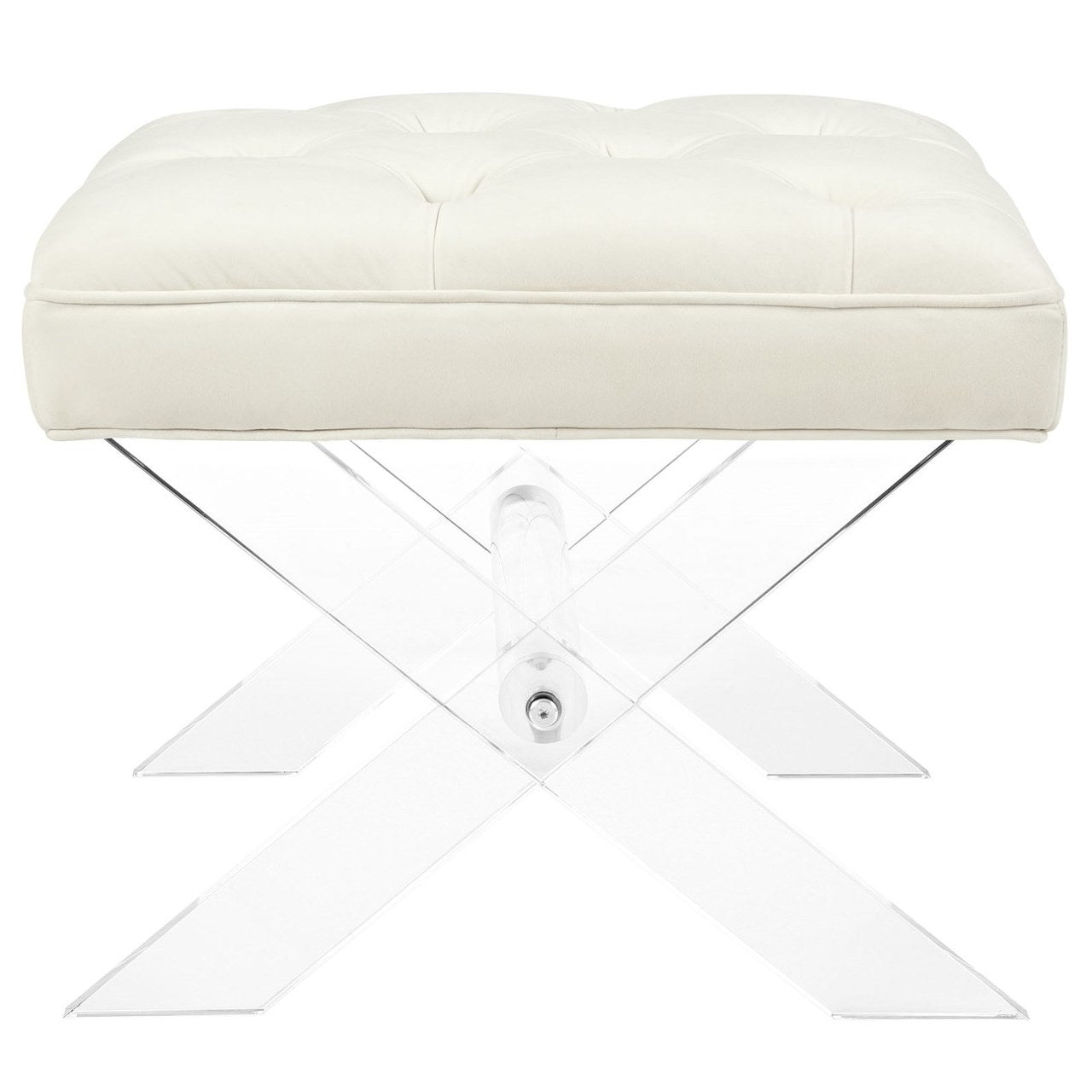 Swift Bench, White, Fabric 11004