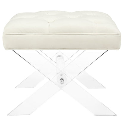 Swift Bench, White, Fabric 11004