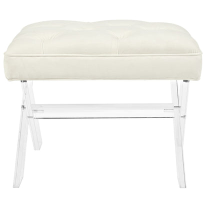 Swift Bench, White, Fabric 11004