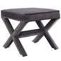 Rivet Bench, Grey, Fabric 11008