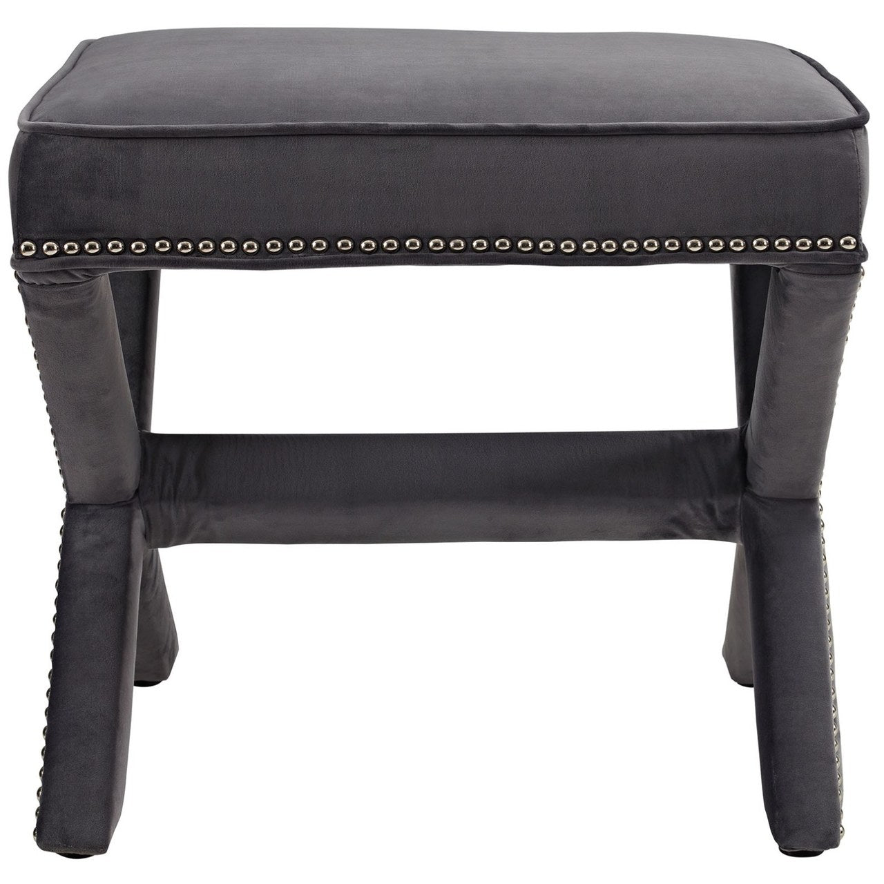 Rivet Bench, Grey, Fabric 11008