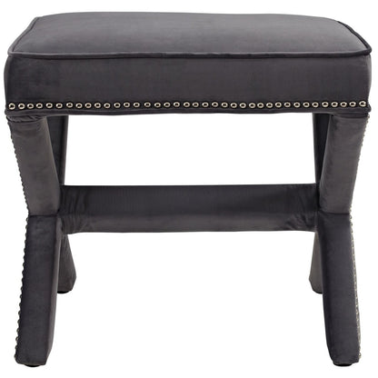 Rivet Bench, Grey, Fabric 11008