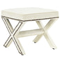 Rivet Bench, White, Fabric 11009