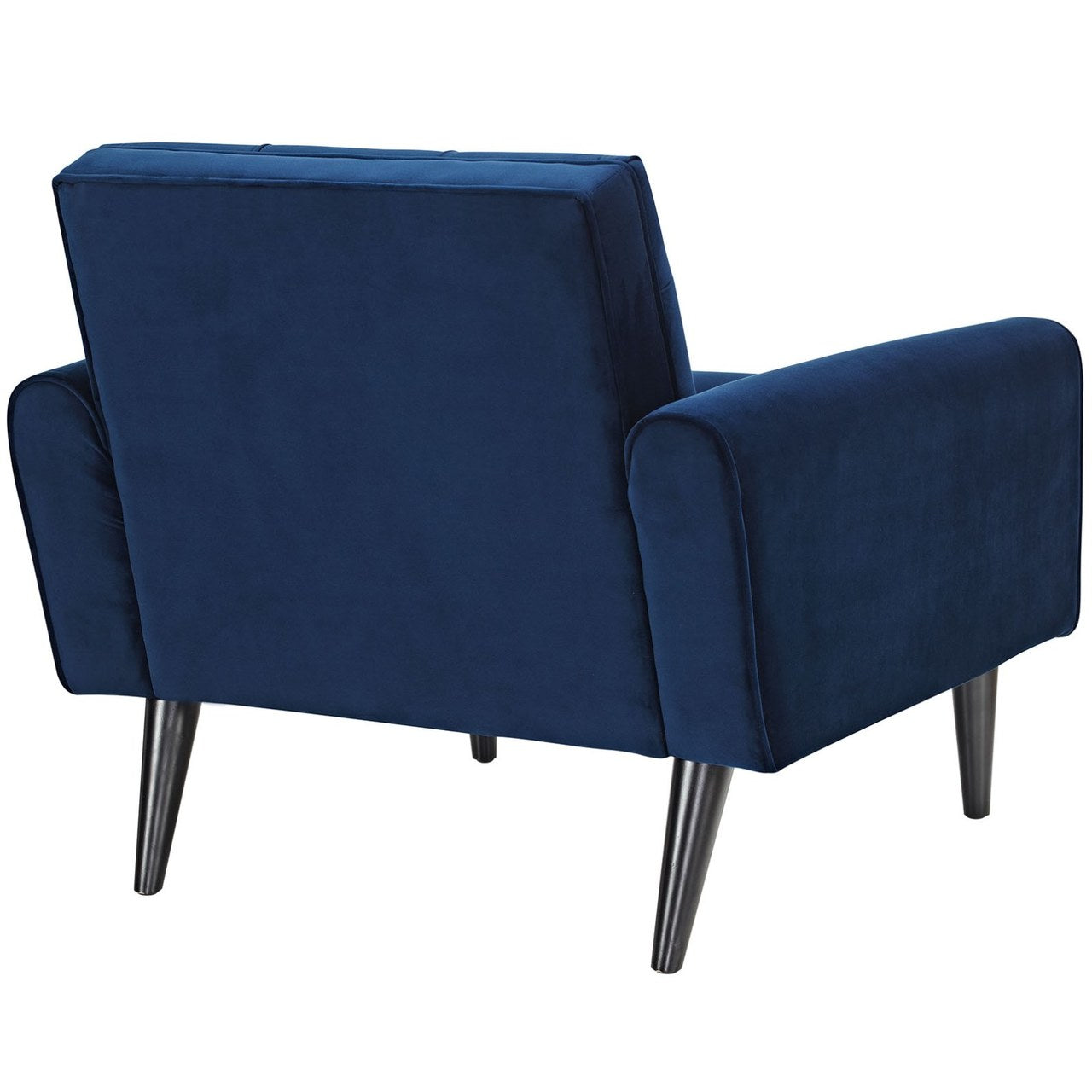 Delve Velvet Armchair, Navy, Fabric 11015