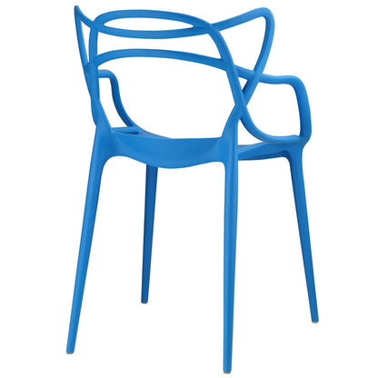 Entangled Dining Set Set of 2, Blue, Plastic 11047