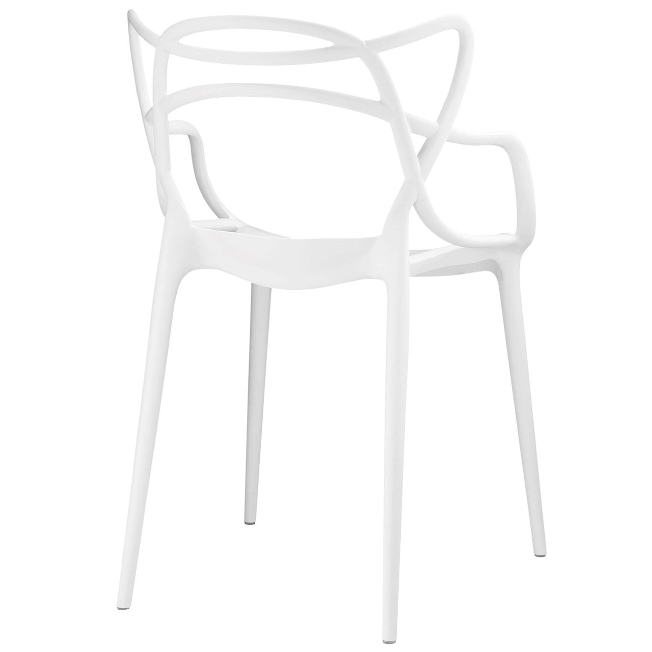 Entangled Dining Set Set of 2, White, Plastic 11050