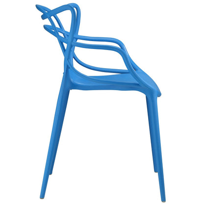 Entangled Dining Set Set of 4, Blue, Plastic 11051