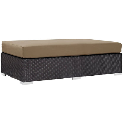 Convene Nine PCS Outdoor Patio Sofa Set, Brown, Rattan 11065