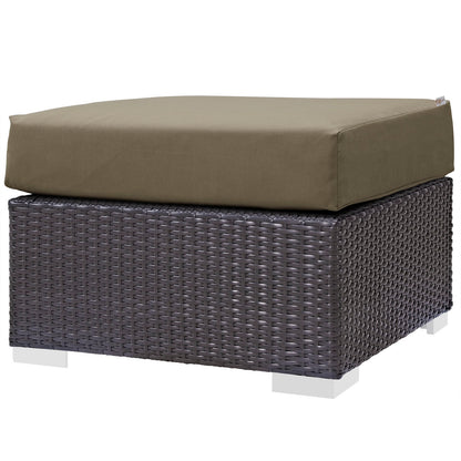 Convene 3 Piece Outdoor Patio Sofa Set, Rattan, Wicker, Dark Brown Brown, 18115