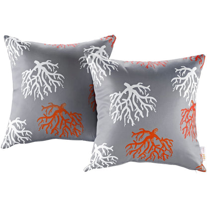 Modway Two Piece Outdoor Patio Pillow Set, Multi, Fabric 11213