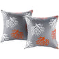 Modway Two Piece Outdoor Patio Pillow Set, Multi, Fabric 11213