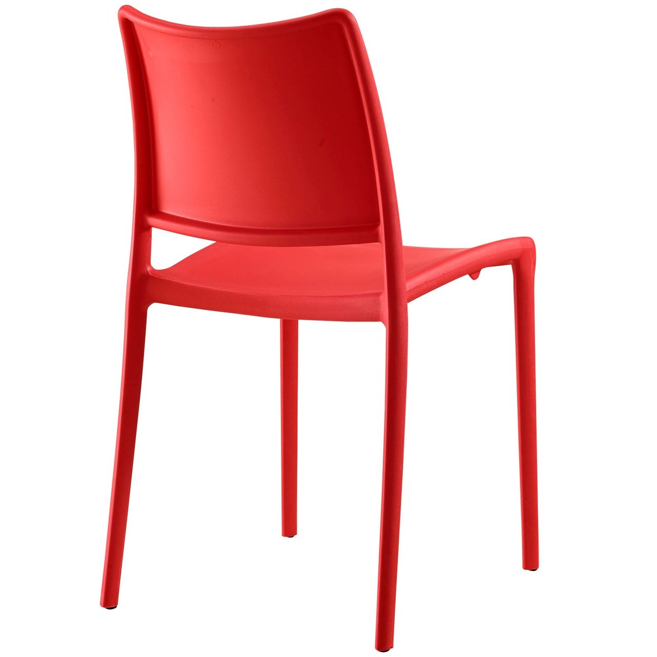 Hipster Dining Side Chair Set of 2, Red, Plastic 11279