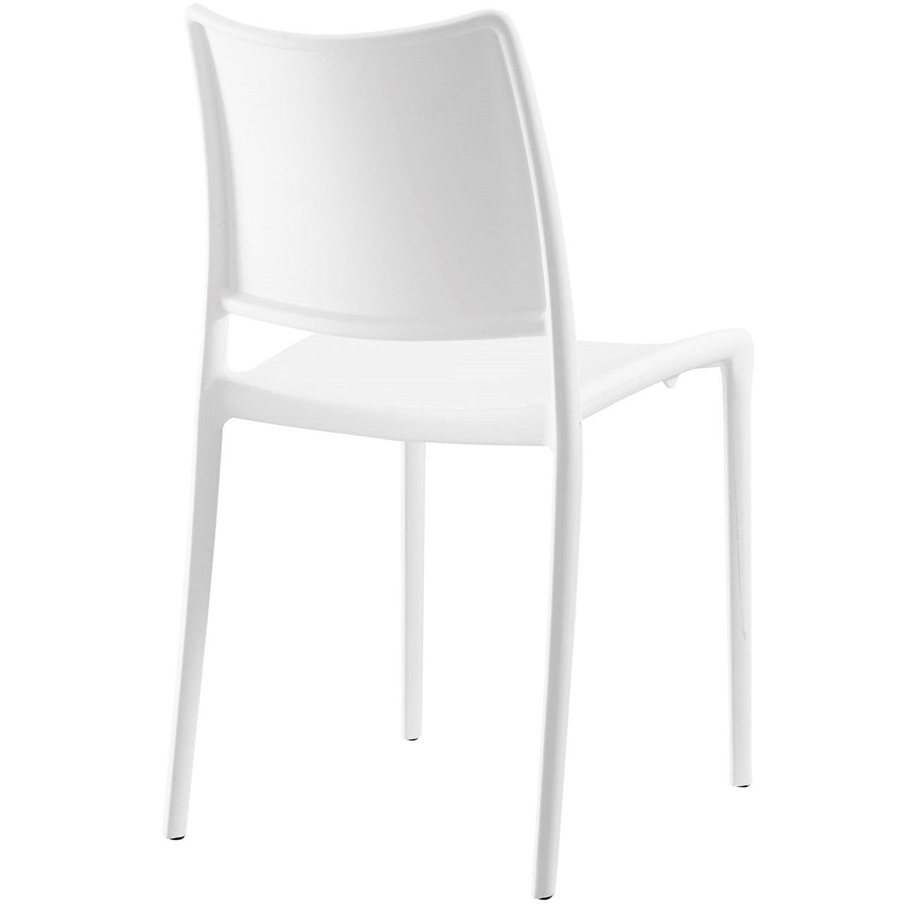 Hipster Dining Side Chair Set of 4, White, Plastic 11284