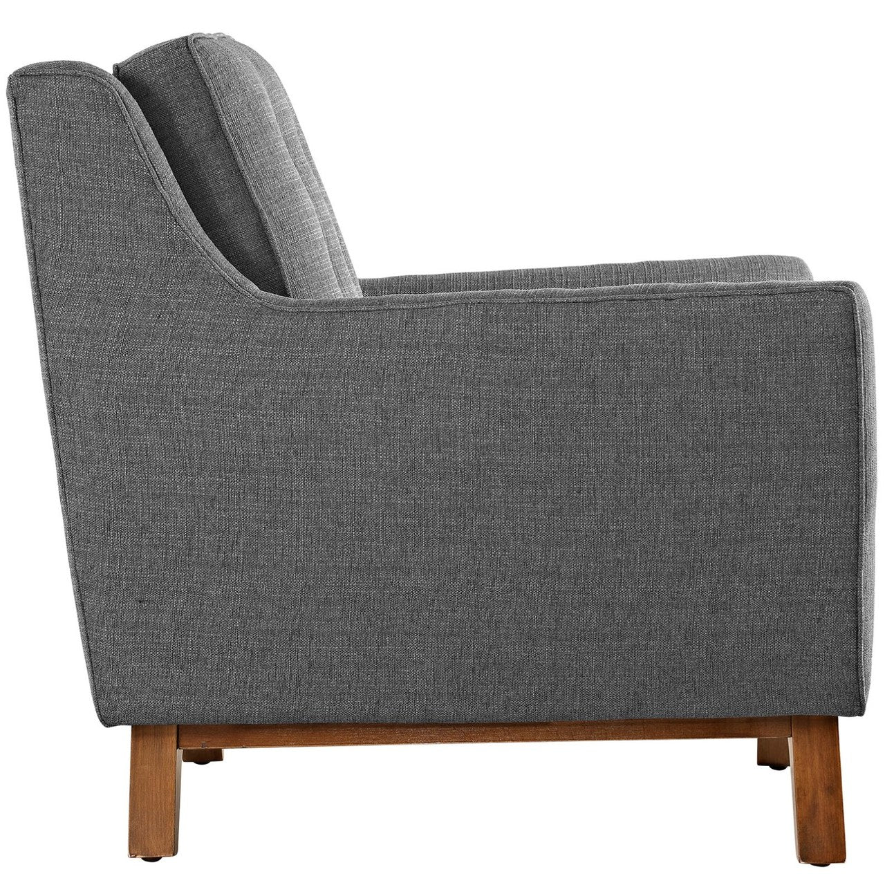 Beguile Living Room Set Upholstered Fabric Set of 3, Grey, Fabric 11307