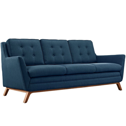 Beguile Living Room Set Upholstered Fabric Set of 2, Navy, Fabric 11327