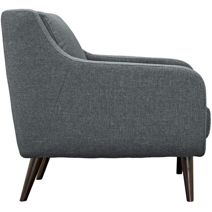 Verve Living Room Set Set of 3, Grey, Fabric 11404