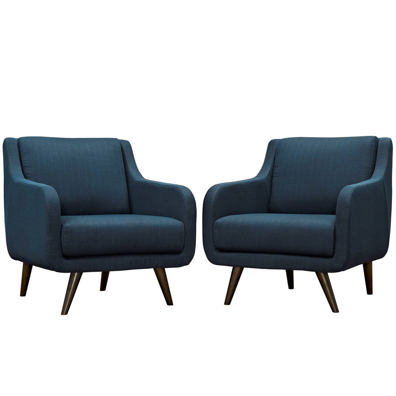 Verve Armchairs Set of 2, Navy, Fabric 11408