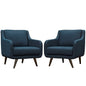 Verve Armchairs Set of 2, Navy, Fabric 11408