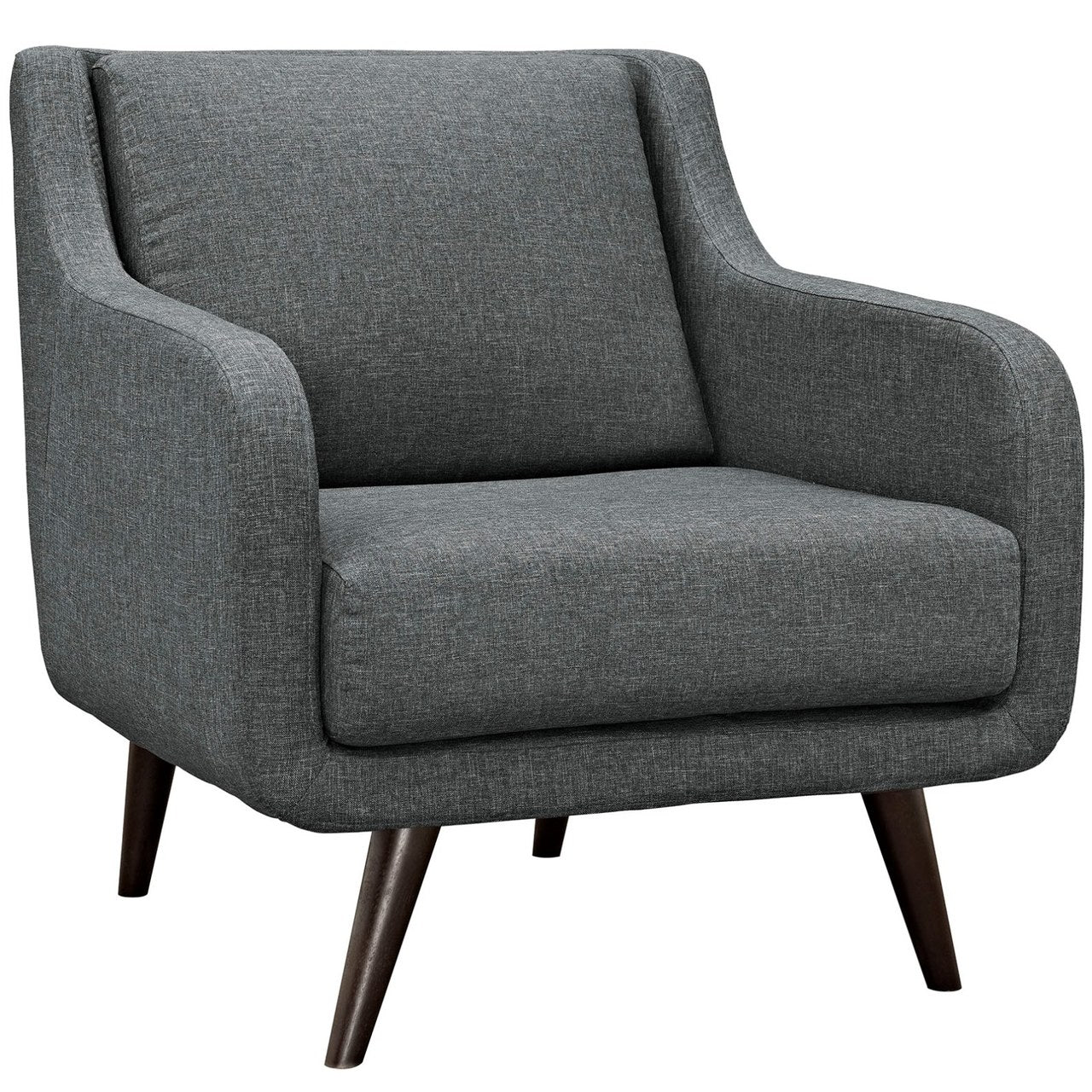 Verve Armchairs Set of 2, Grey, Fabric 11409