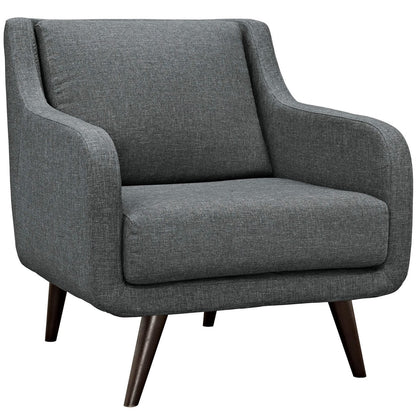 Verve Armchairs Set of 2, Grey, Fabric 11409