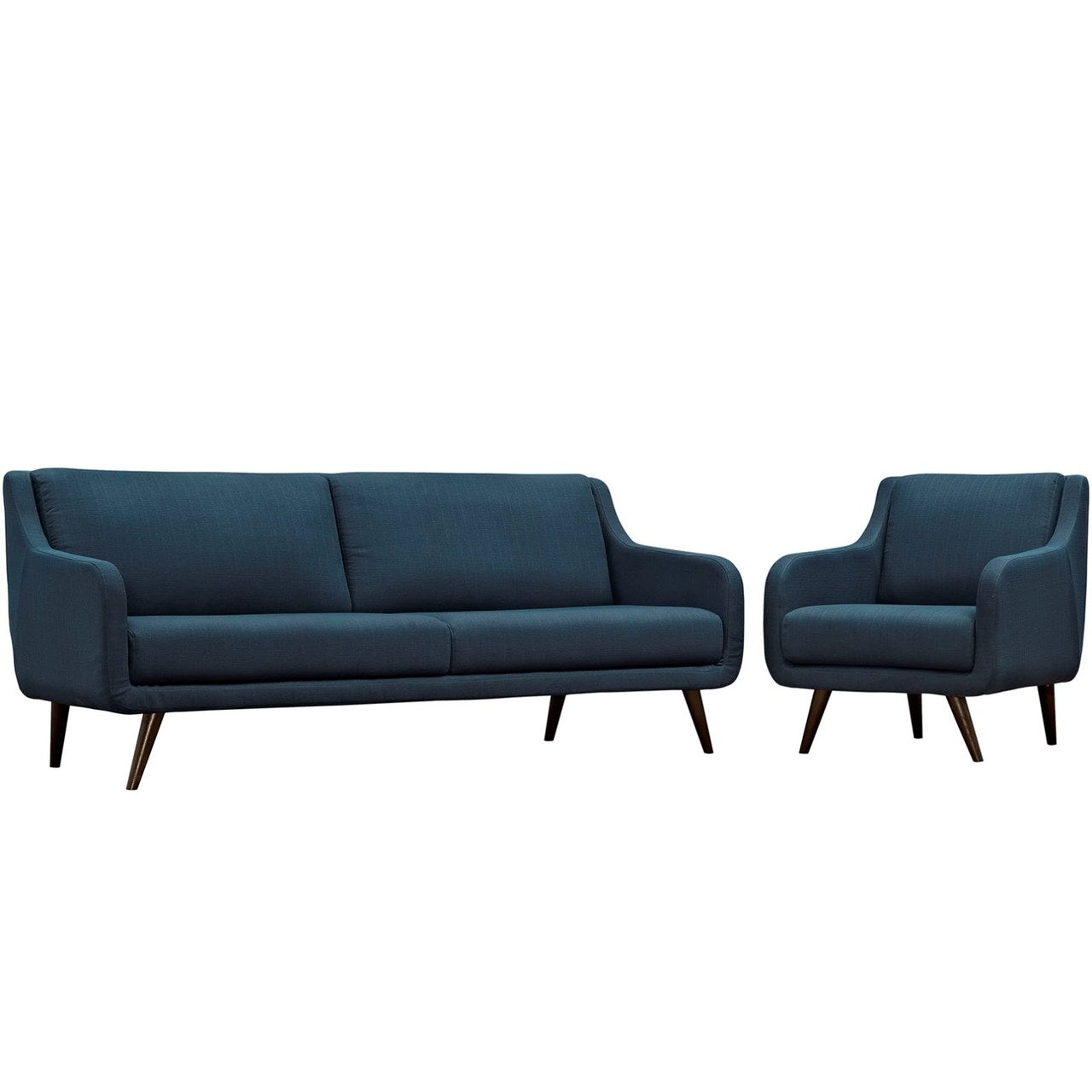 Verve Living Room Set Set of 2, Navy, Fabric 11413