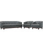 Coast Living Room Set Set of 3, Grey, Fabric 11419